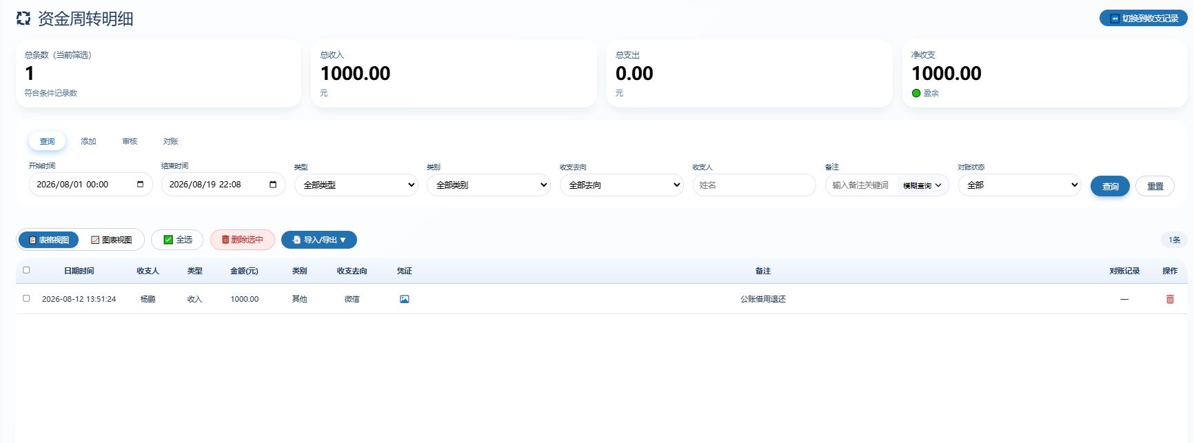 JMSM 收支管理截图